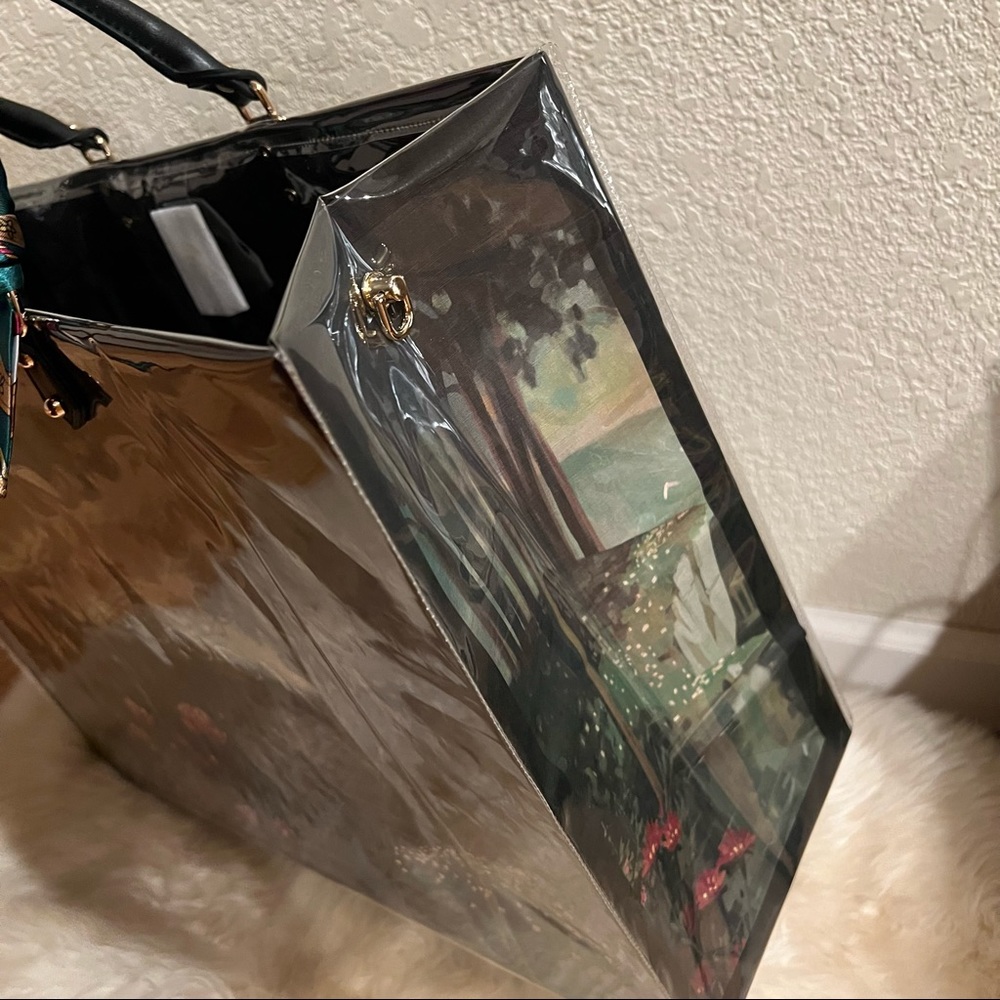 Gucci Large Limited Edition Shopping Bag Tote with PVC TPU Clear Cover Handmade - Picture 8 of 10